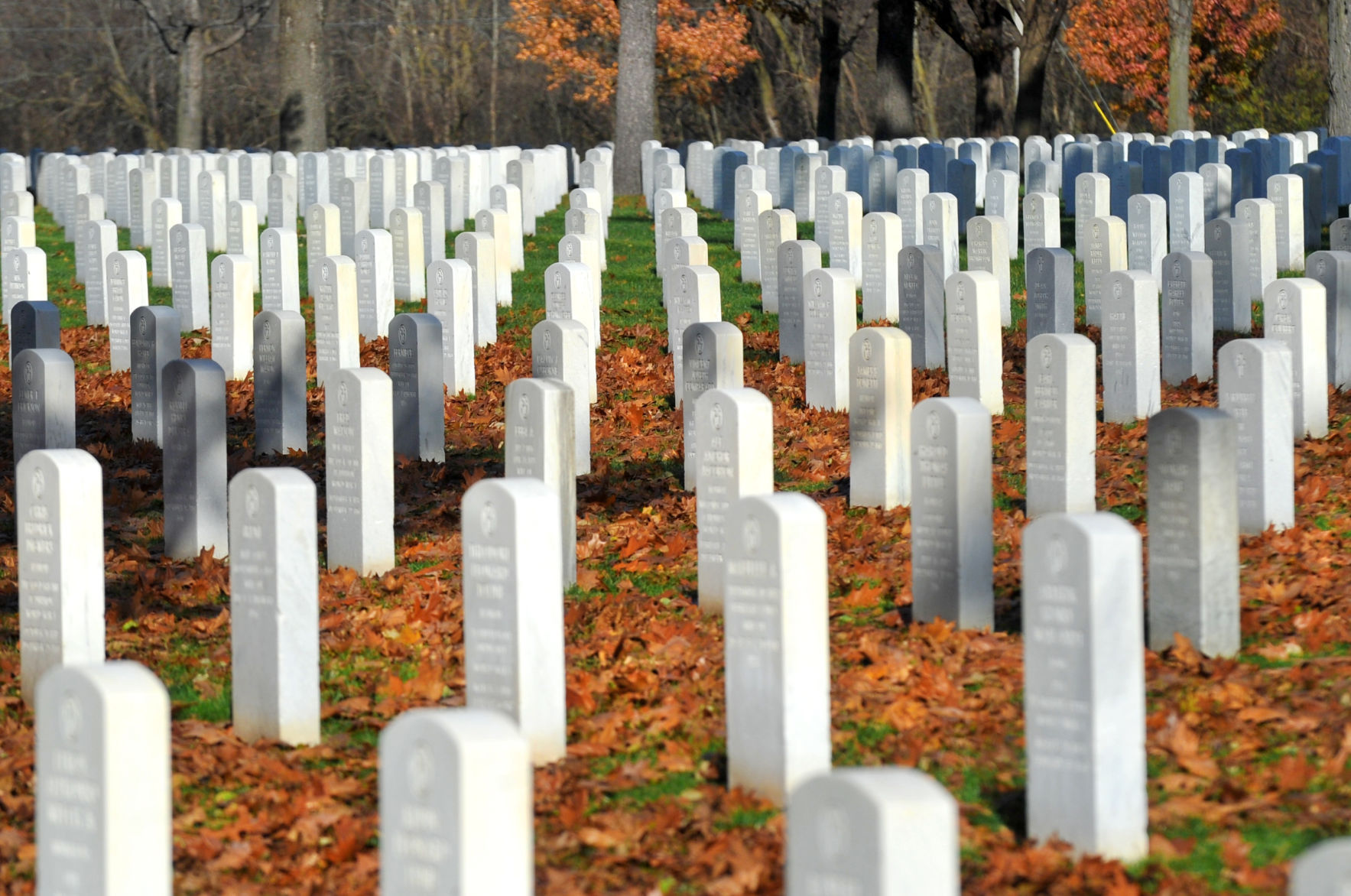 Veterans Day ceremonies at the Rock Island National Cemetery